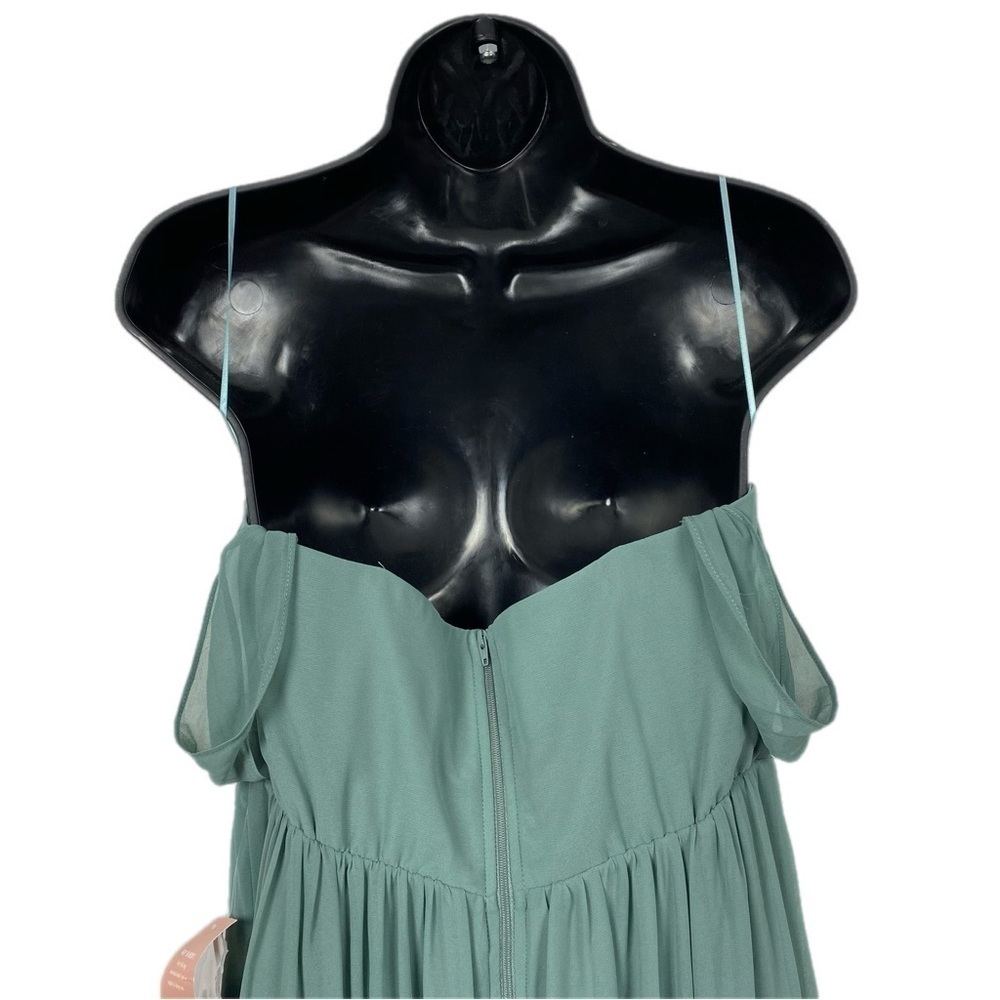 Birdy Grey August Chiffon Dress Sea Glass Bridesmaid Formal Wedding Large - Picture 11 of 16